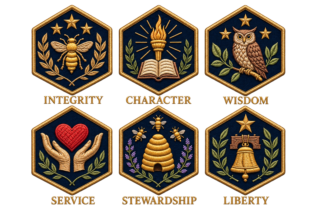 The six Honeycomb Values of Liberty Girls