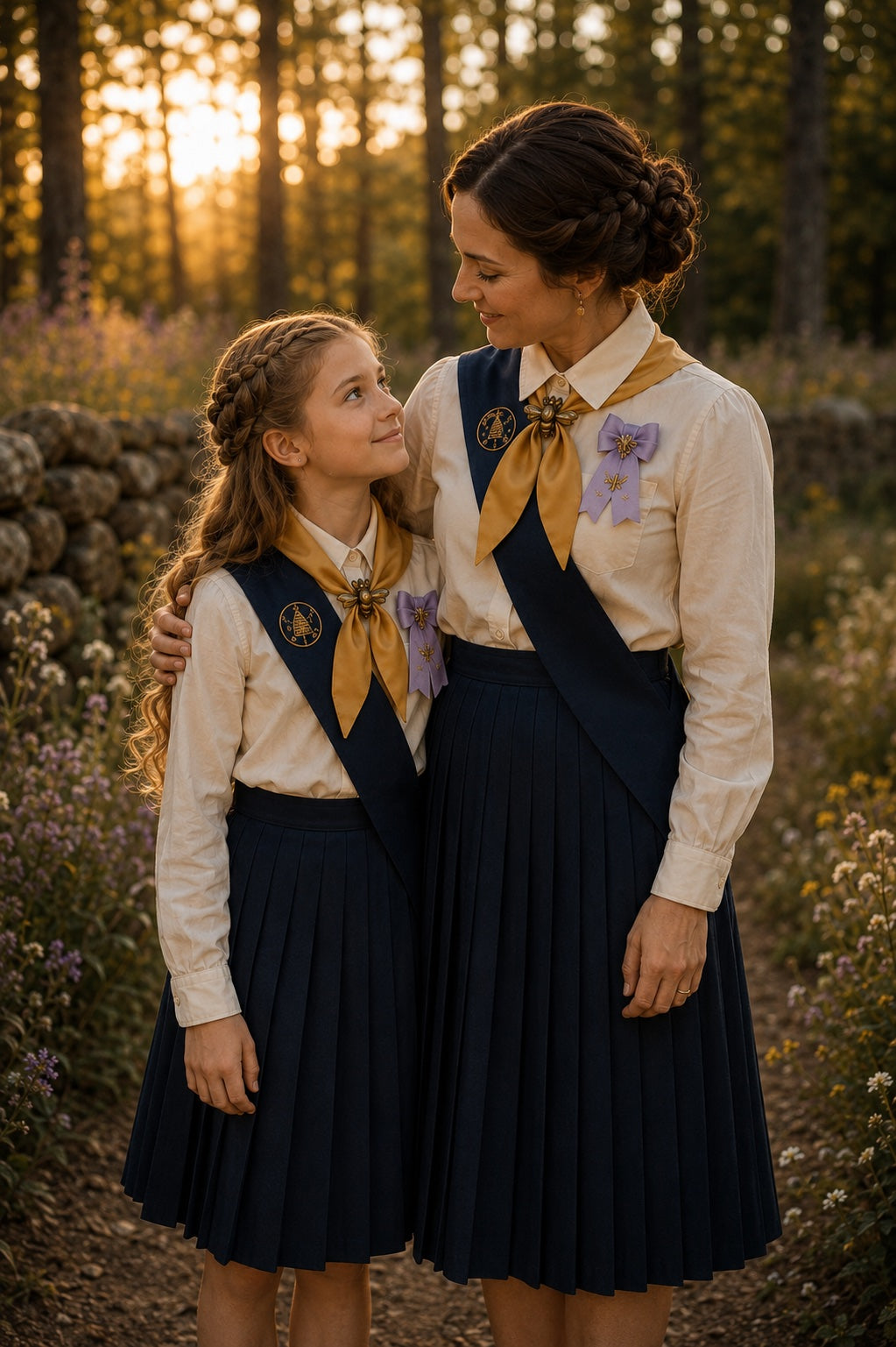 Mother and daughter in Liberty Girls