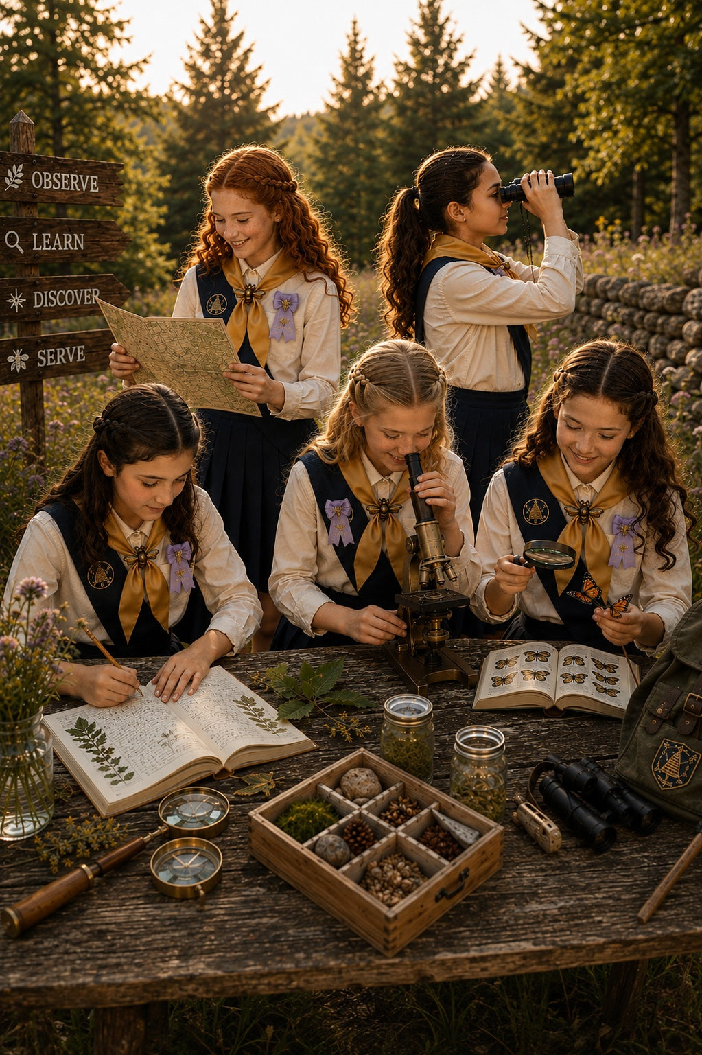 Liberty Girls learning practical skills